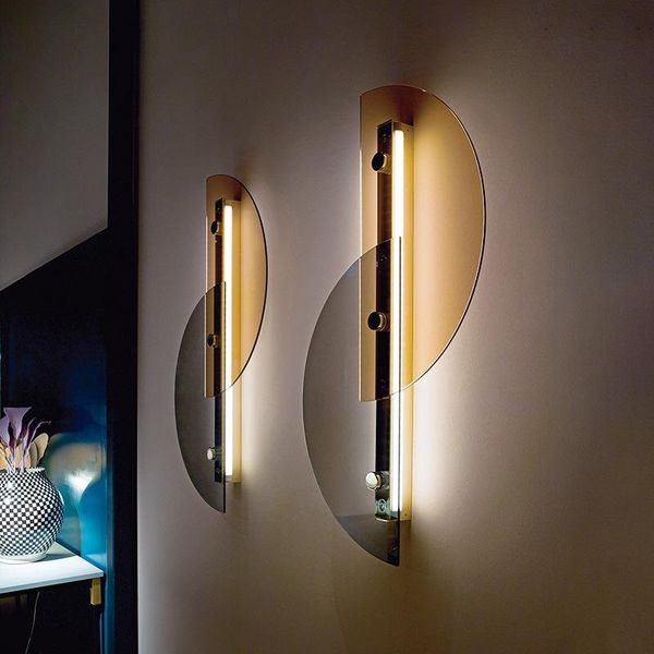

wall lamp nordic art living room background corridor el simple bedroom bedside model
