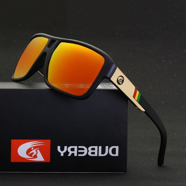

dubery polarized sunglasses male rider shades male sun glasses for men original luxury brand designer oculos 008 glasses wholesale, Silver