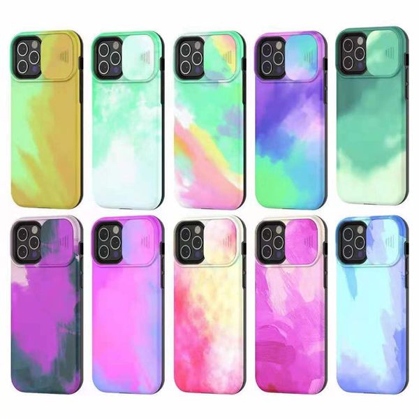 Plástico TPU Híbrido Celular Colorido Casos Proteja a Proteção da Lente da Câmera para iPhone 12 Pro Max 11 x Xs 8 PLUS S21 Ultra