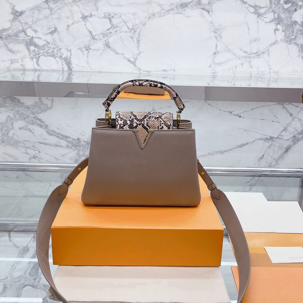 

7a+ capucines fashion women shoulder bags chain messenger bag leather handbags shell wallet purse ladies cosmetic crossbody tote m94519