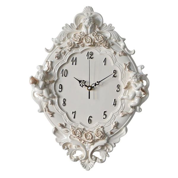 

wall clocks european clock living room creative resin art el beauty salon watch hanging