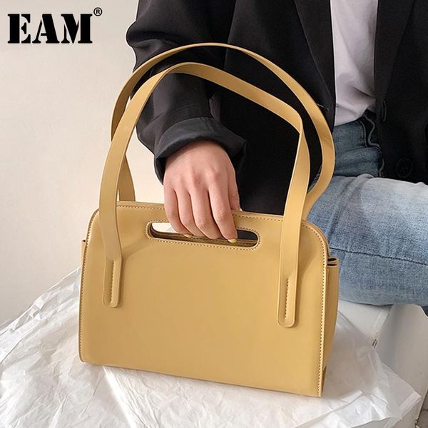 

[eam] women brief handbag elegant pu leather flap personality all-match crossbody shoulder bag fashion tide 2021 18a2573 bags