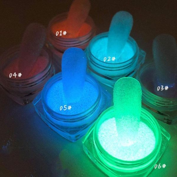 

nail glitter diy bright art glow in the dark sand decoration fluorescent dust pigment luminous powder shiny r5v8, Silver;gold