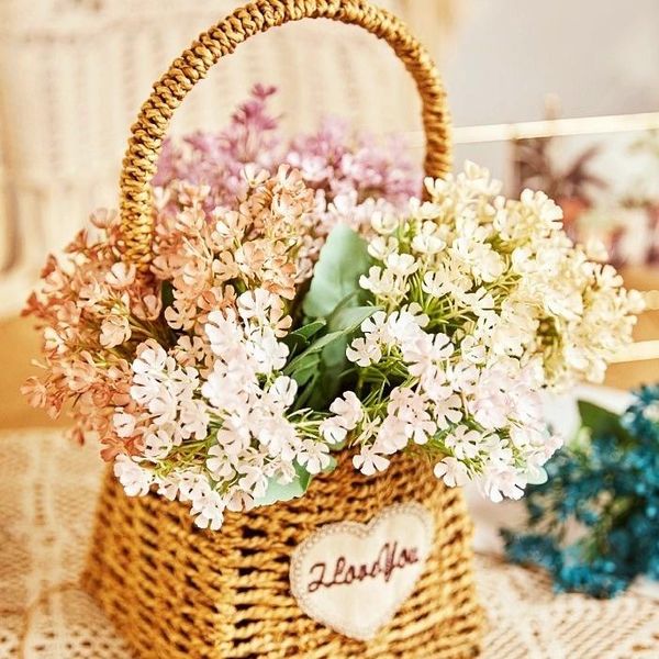 

decorative flowers & wreaths 30cm simulation canola flower, 3 branches and 27 heads plastic hand tie flowers, home decoration,diy wedding bo