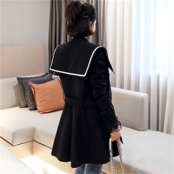 

two piece dress korean fashion women's short jacket, slotted collar coat, belt, double button, in 2021, White