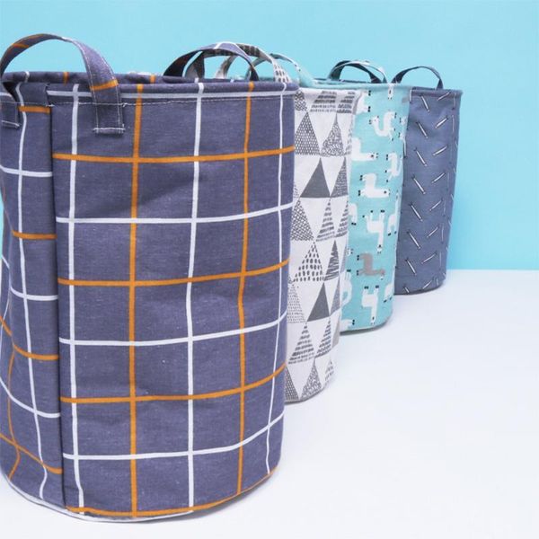 

laundry bags dirty basket foldable collapsible drawstring closure hamper canvas bin storage with handles 1pcs home dorm bag organizer