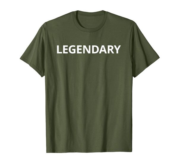 

Legendary Tshirt | T shirt Tee / Plain White Text, Mainly pictures
