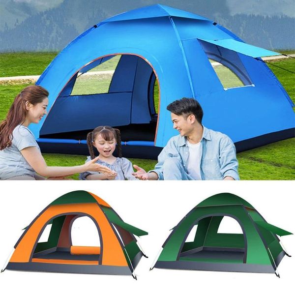 

tents and shelters outdoor automatic tent camping easy instant setup protable backpacking sun shelter for 2-4 person travelling hiking acces