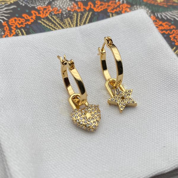 

luxury fashion designer earrings classic women's letters love earrings exquisite workmanship leisure daily necessities small fresh, Golden;silver