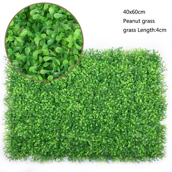 

decorative flowers & wreaths 40x60cm green artificial grass grasses plants wall fake lawn simulation miniature garden for home decoration