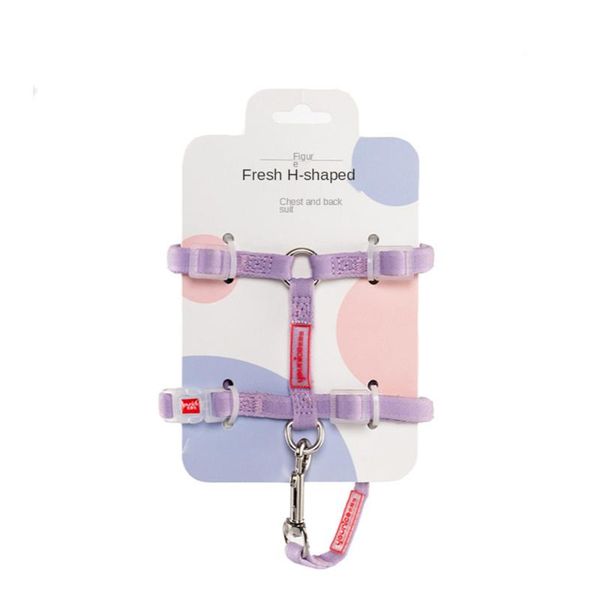 

cat collars & leads dog collar harness leash traction rope chest strap nylon vest lead adjustable pets correa perro