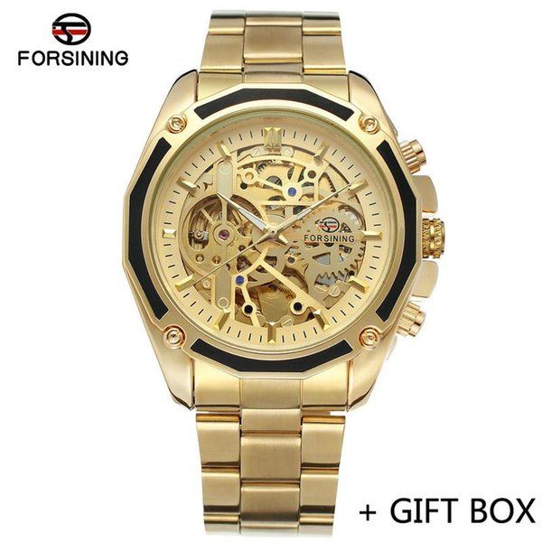

2021 style automatic mechanical men wristwatch military sport male clock brand luxury stainless steel skeleton man watch 8130 lj201124 wrist, Slivery;brown