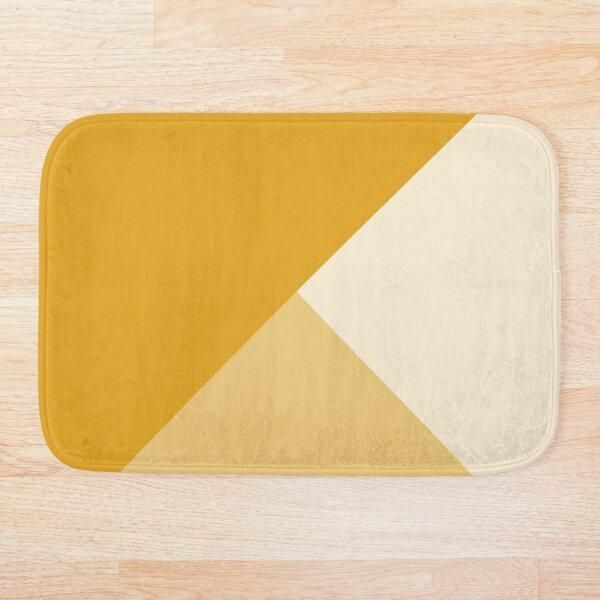 

bath mats gradient geometry - mustard mat bathroom set mirrofiber cartoon rug