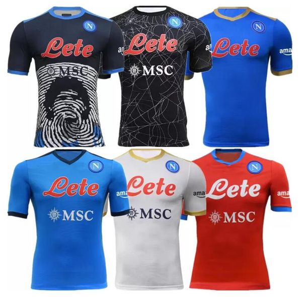 

napoli 2021 22 maradona kit 150 euro soccer jersey koulibaly insigne maillots de foot osimhen lozano hlozano naples halloween football shirt