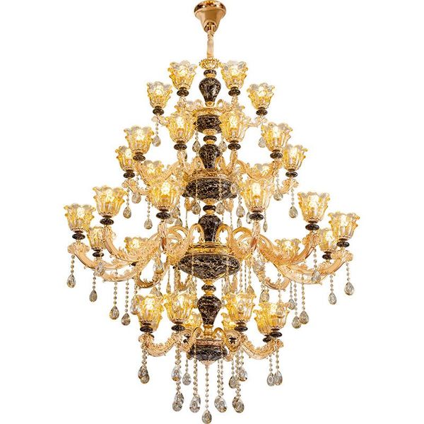 

chandeliers duplex building big chandelier villa living room staircase lamp el long luxury church crystal