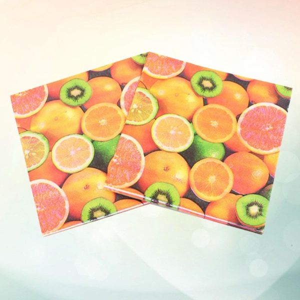 

fruit series napkins color printed facial tissues printing napkin party supplies for banquet daily use kitchen paper