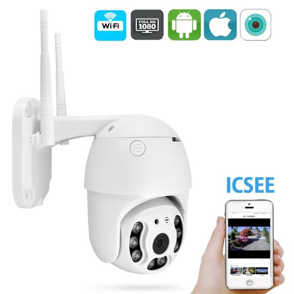 

cameras 1080p wireless ip camera move detection infrared night vision 3.6mm lens waterproof surveillance rj45/wifi dome cctv