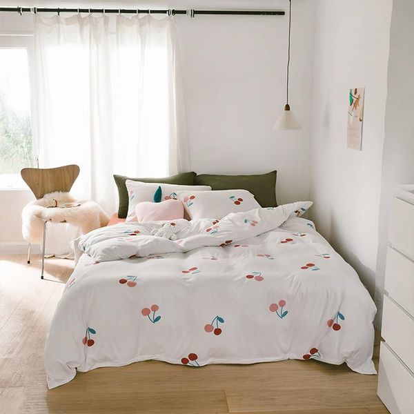 

bedding sets e-star china store cherry print four of knitted cotton bed