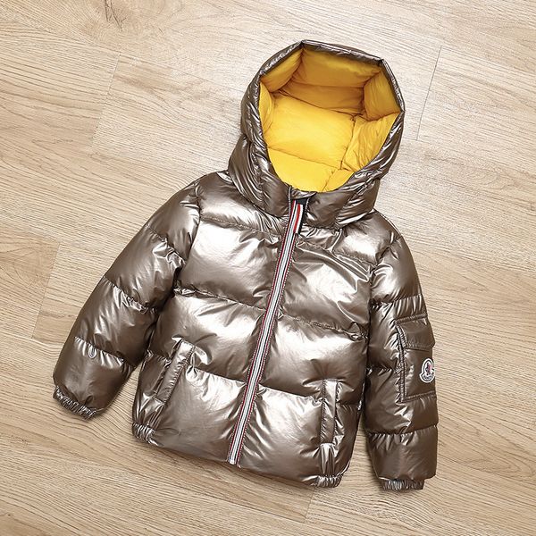 

fashion kids down coat jacket solid hooded thick down jacket coat for 3-10years child boys girls winter coat clothes outerwear, Blue;gray