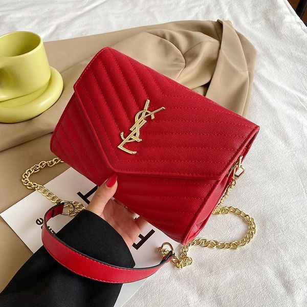 

evening bags luxury designer chain crossbody for women 2021 summer fashion shoulder messenger bag female solid color handbag purse