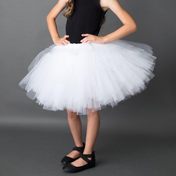 

skirts girls white tutu baby handmade ballet tulle tutus pettiskirt underskirts kids halloween party costume dance cloth, Blue