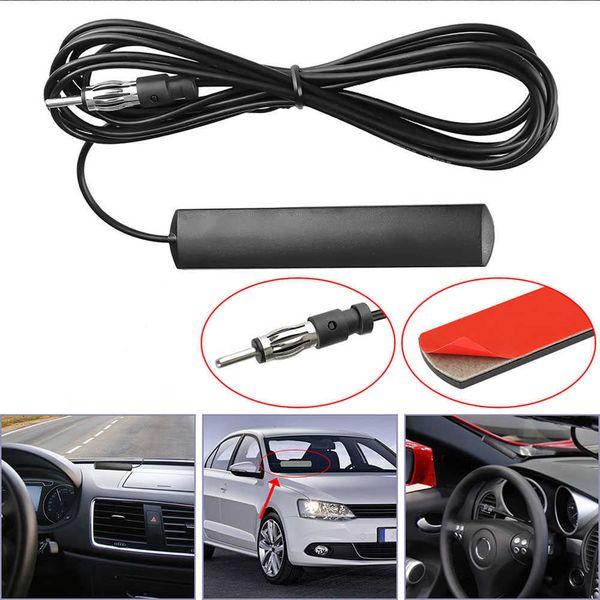 

universal auto fm radio paste antenna signal enhancer suitable for ship automobile rv enhancement device 85-470mhz car
