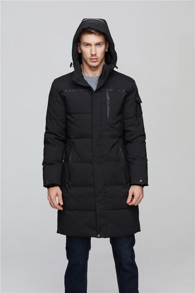 

downs men's2021 japan and south korea thick cotton coat white hooded winter, Black