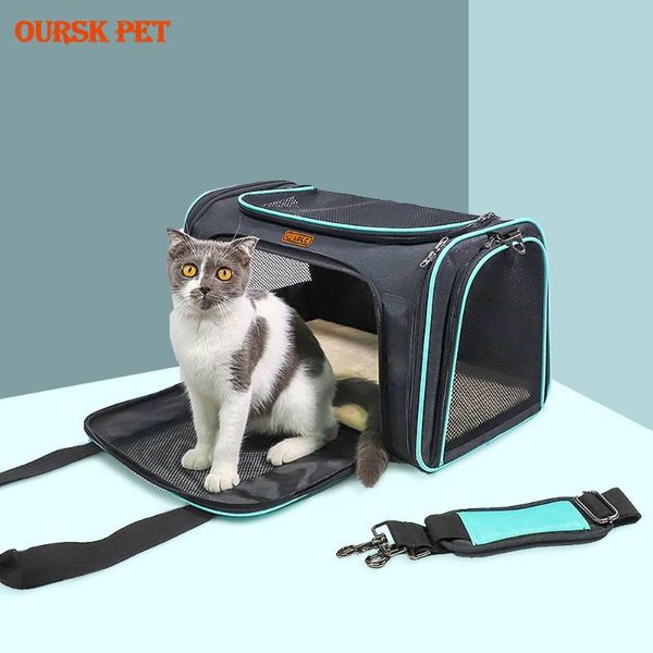 

cat carriers,crates & houses pet backpack travel bag portable cats dogs large capacity breathable pets carrying supplies