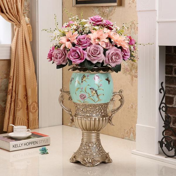 

vases el fashion living room porch simple creative european dried flower arrangement decoration home accessories floor vase