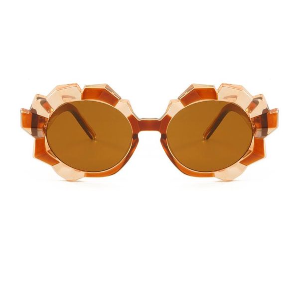 

sunglasses anti-ultraviolet personalized catwalk decoration angular multilateral, White;black