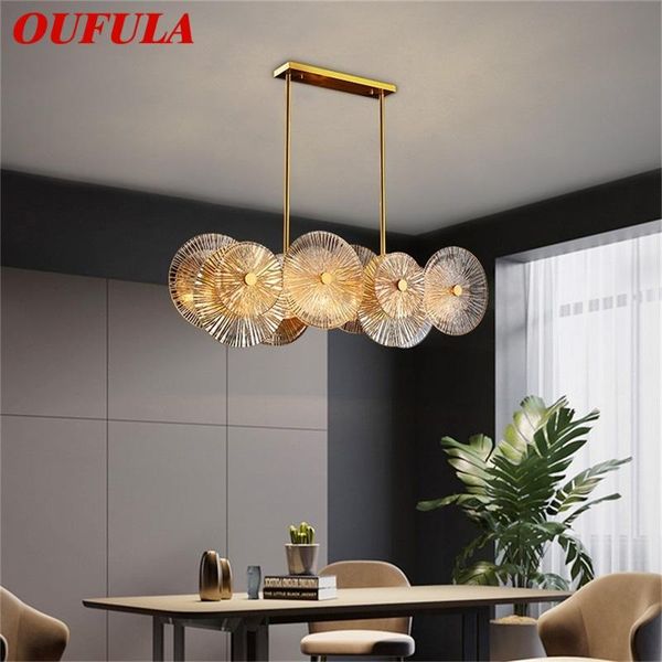 

chandeliers oufula chandelier gold rectangle pendant lamp postmodern home creative light fixture for living dining room