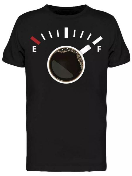 

coffee fuel tee men's -image by shutterstock, White;black