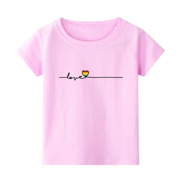 

family matching outfits evervolve summer girls casual cotton cute printed short sleeve t-shirt, Blue