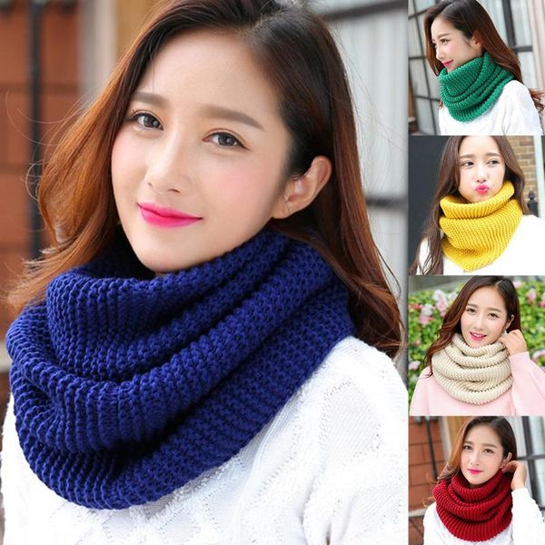 

scarves nuevo invierno cÃ¡lido moda mujer color sÃ³lido pulÃ³ver paÃ±uelo tejido bufanda chal bufandas winter scarf cashmere, Blue;gray