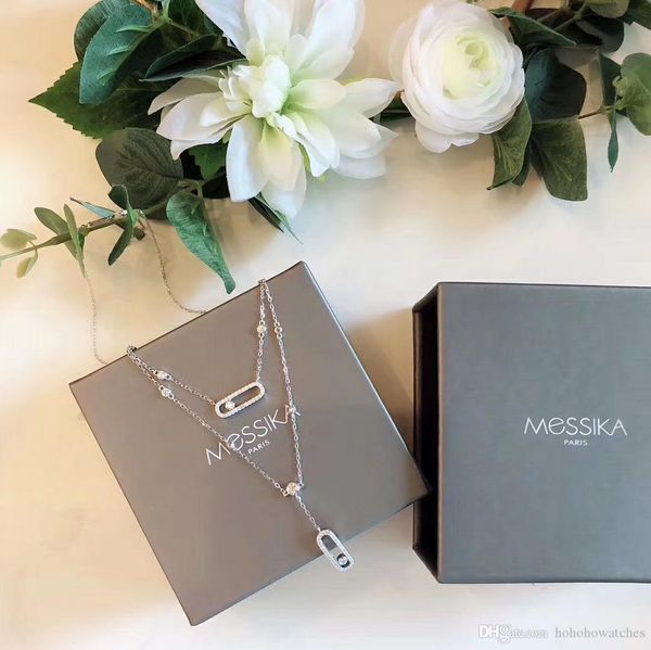 

luxury designer jewelry women blingbling pendant necklaces messika brand move ladies classic charm sterling silver braccialetto di lusso ori
