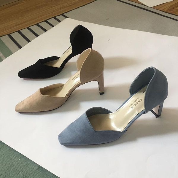 

spring women genuine leather shoes high heels pumps brand ladies quality casual party scrub retro wedding dress, Black