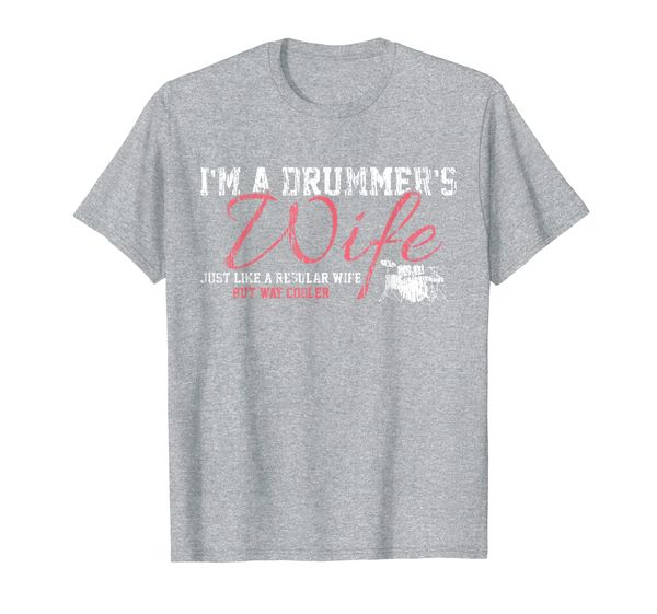 

Drums T-Shirt Drummers Wife Vintage Gift Drum Lover Tshirt, Mainly pictures