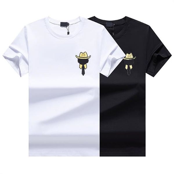 

2022 mens t shirt designer 3d letters printed stylist casual summer breathable clothing men women clothes couples tees wholesale#120, White;black