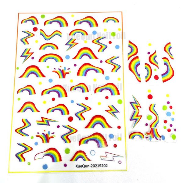 

gift wrap xuequn-20219202 rainbow nail sticker