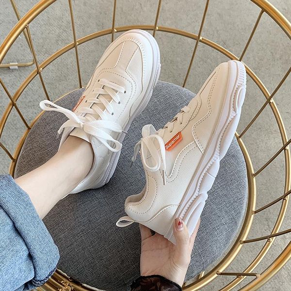

women's casual shoes fashion sports white cross lace up flat comfortable and breathable versatilesportsshoes slippers, Black