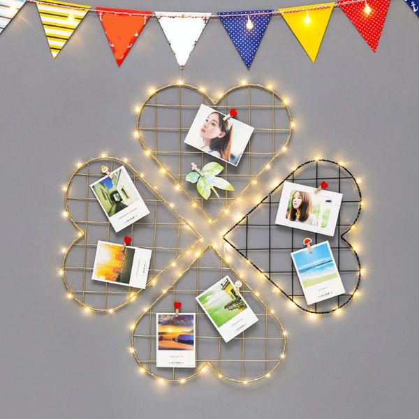 

other home decor modern wall decoration iron grid nordic art po displaying frame party metal shelf mesh postcards diy racks