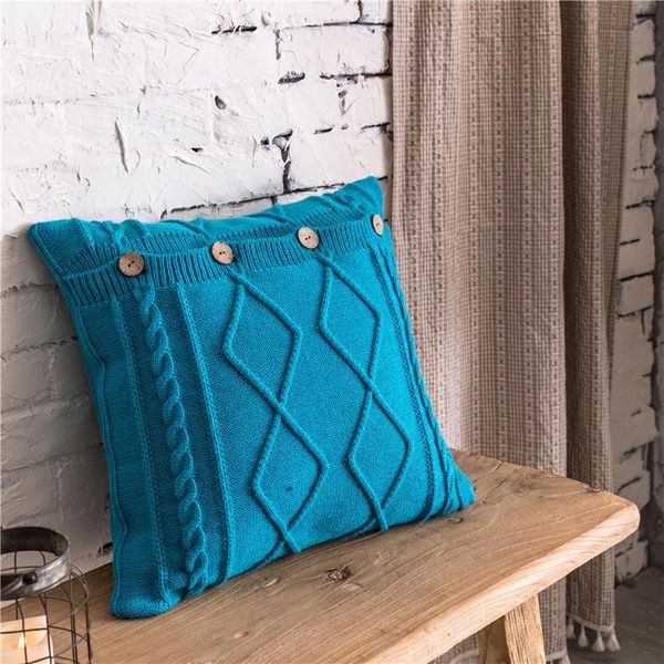 

cushion/decorative pillow nordic style rhombus twist wool color modern minimalist sofa cushion bedside large 45x45cm home decoration