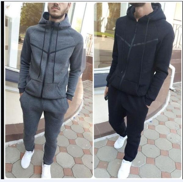 

men's tracksuits fashion designer tracksuit hoodie spring autumn casual brand sportswear track suits hoodies for men clothing sweatshir, Gray