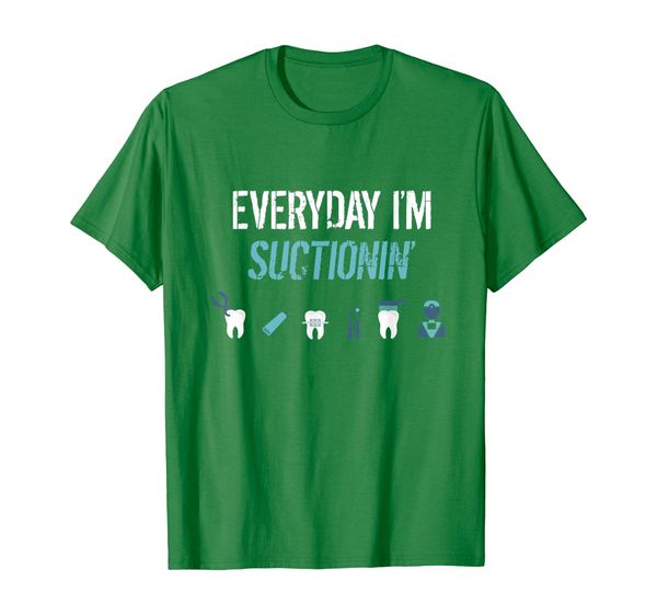 

funny suctioning clean teeth oral healthcare gift t shirt, White;black