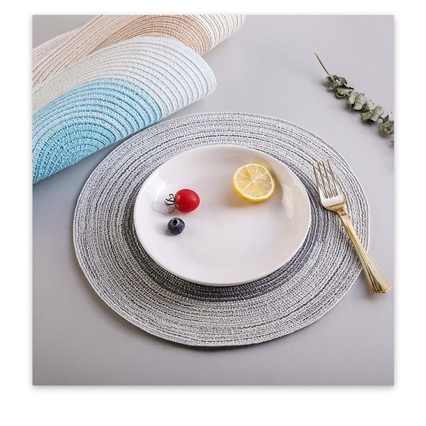 

mats & pads nordic round insulation pad anti-scalding and non-slip foldable storage cup mat japanese cotton plate dining table