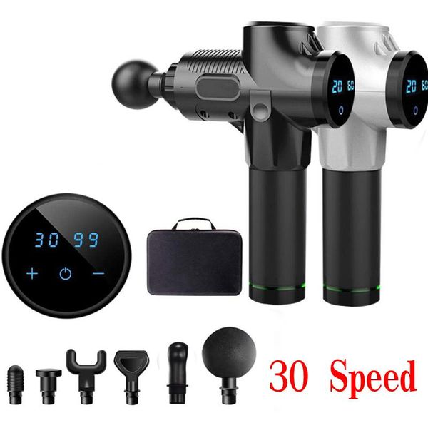 

fascia gun 30 speed gear massager deep muscle massage gun body tissue massager