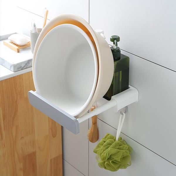 

retractable washbasin storage rack bathroom toilet stand dormitory box hooks & rails