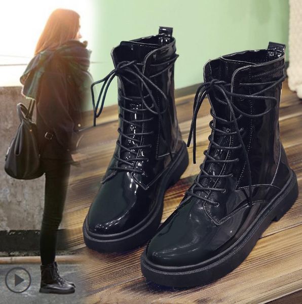 

boots winter retro black coffee genuine leather ankle women female lady warm classic short plush round toe solid yuj7
