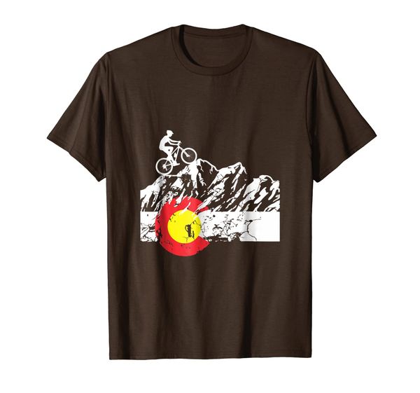 

colorado mountain biking - cycling - bicycle t-shirt, White;black