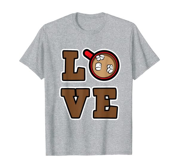 

funny cup chocolate cocoa love women men kids gift t-shirt, White;black